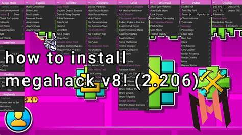 how to install megahack v8! (2.206 support!) .